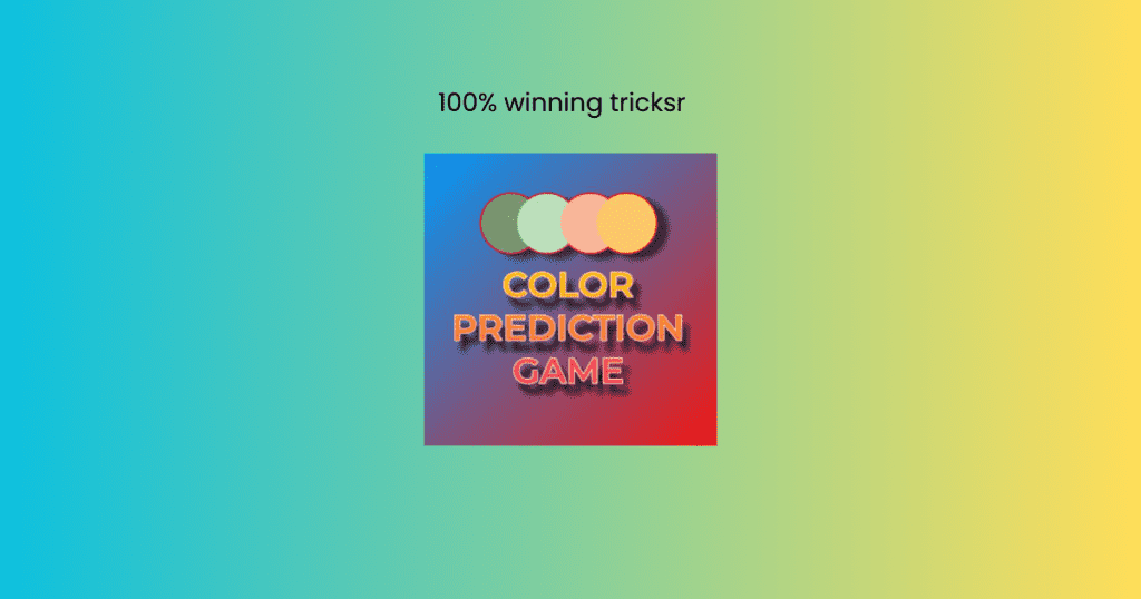 Color Prediction game formula trick free
